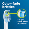 Philips Sonicare Genuine Sensitive Replacement Toothbrush Heads for Sensitive Teeth, 3 Brush Heads, White, HX6053/64