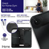 iHome Digital Scale Step-On Bathroom Scale - iHome High Precision Body Weight Scale - 400 lbs, Battery Powered with LED Display - Batteries Included -Great for Home Gym (Black)