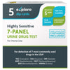 5-Pack Home Drug Test Kit for all Drugs (Most Used). 7-Panel Urine Drug Test. Marijuana (THC), Cocaine, Opiates, Amphetamine, Methamphetamine, Benzos (BZO), Ecstasy (MDMA). Dip-Cards & Cups by Exploro