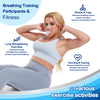 Lung Trainer | Breathing Trainer for Lung Strength | Adjustable Resistance Lung Exerciser for Respiratory Muscle Training | Boost Endurance Performance and Respiratory Fitness (Transparent) AIR-EZE