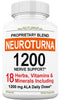 Neuropathy Support Supplement with 1200 mg Pure Alpha Lipoic Acid - Maximum Strength Nerve Formula to Fortify Nerves in Fingers, Hands, Toes, & Feet - Best Natural Nerve Relief Support - 180 Capsules