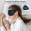 Gritin 100% Blackout Sleep Eye Mask for Women Men, Zero Eye Pressure Sleeping Mask - Ergonomic Design 3D Cutout Eye Movement and Eyelash Friendly Night Blindfold, Ultra Soft & Comfortable for Sleeping