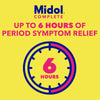 Midol Complete Menstrual Pain Relief Caplets, 40 Count - Provides Cramp, Headache, and Bloating Relief