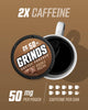 Grinds Coffee Pouches | Tobacco Free, Nicotine Free Healthy Alternative | 3 Cans of Double Mocha | 18 Pouches Per Can | 1 Pouch eq. 1/4 Cup of Coffee (Double Mocha)