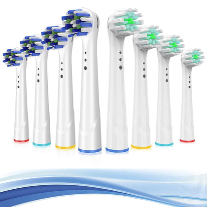 Replacement Toothbrush Heads for Oral B Braun, 8 Pack Professional Electric Toothbrush Heads, Precision Clean Brush Heads Refill Compatible with Oral-B 7000/Pro 1000/9600/ 5000/3000/8000 (8pack)