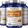 NusaPure Royal Jelly 4000mg - 120 Veggie Capsules (Non-GMO, Gluten Free, Bioperine)