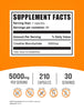 BulkSupplements.com Creatine Monohydrate Capsules - Micronized Creatine Monohydrate, Creatine Pills - 7 Creatine Capsules per Serving, 5000mg, Gluten Free, 210 Capsules (Pack of 1)