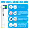 Replacement Toothbrush Heads Compatible with Oral B Braun, 12 Pcs Professional Electric Toothbrush Heads Brush Heads Compatible with Oral B Replacement Heads Refill 7000/Pro 1000/9600/500/3000/8000