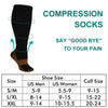 Double Couple 7 Pairs Copper Compression Socks for Men Women 20-30 mmHg Knee High Stockings