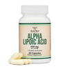 Alpha Lipoic Acid 600mg per Serving, 60 Capsules (Third Party Tested, Non-GMO, Gluten Free, Vegan Safe) Potent Antioxidant for Neuropathy and Cardiovascular Health (ALA Supplement) by Double Wood