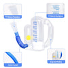 Breathing Exercise Device for Lungs,Deep Breathing Trainer for Children and Adult,5000ml Volume Measurement with Flow Rate Indicator.