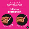 U by Kotex Click Compact Multipack Tampons, Regular/Super Absorbency, Unscented, 45 Count