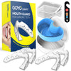 GOYO Slim FIT Pack of 4 Mouth Guard for Clenching Teeth at Night with Thermo Checker & Dental Case | Night Guards for Teeth Grinding | Custom-Fit & Custom Moldable Bruxism Sleep Night Guard