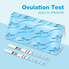 Easy@Home Ovulation Test Strips: 50 Ovulation Predictor kit with 50 Urine Cups | Accurate Fertility Tests for Women with Premom Tracker APP I 50 LH + 50 Urine Cups