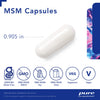 Pure Encapsulations MSM Capsules | Sulfur Supplement to Support Joints, Immune System, Connective Tissue, and Respiratory Health* | 250 Capsules