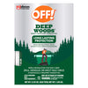 OFF! Deep Woods Mosquito and Insect Repellent Wipes, Long lasting, 12 Individually Wrapped Wipes