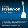 Philips Sonicare Genuine E-Series Replacement Toothbrush Heads, 3 Brush Heads, White, HX7023/64