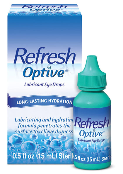 Refresh Optive Lubricant Eye Drops, 0.5 Fl Oz Sterile