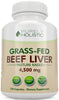 Grass Fed Beef Liver Capsules 4500mg - 270 Capsules, 750mg Each - Grassfed Desiccated Liver Supplement - Pasture Raised in Argentina Non GMO Hormone Free Source of Heme Iron CoQ10 Vitamins A & B12