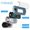 mibest OLED Finger Pulse Oximeter, O2 Meter, Dual Color White/Light Blue