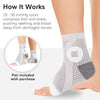 BraceAbility Neuropathy Socks for Women and Men (Pair) - Toeless Compression Foot Neuropathy Socks, Peripheral Neuropathy Socks, Diabetic Neuropathy Socks, Arthritis Socks (L - Gray)