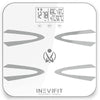 INEVIFIT Body-Analyzer Scale, Highly Accurate Digital Bathroom Body Composition Analyzer, Measures Weight, Body Fat, Water, Muscle, BMI, Visceral Levels & Bone Mass for 10 Users. Includes Batteries