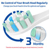 Replacement Brush Heads Compatible with Philips SoniCare Electric Toothbrushes Handle, Toothbrush Heads of Effective Cleaning, for Snap-on System, 8 Pack, White