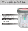 [5 Pack] 6 Panel Durg Test Kit Urine Cup: Urine Test Cup Rapid Test at Home-Multi-Drug Screening Test Kit