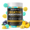 Nutravita Creatine Monohydrate Gummies for Men & Women-5g of Creatine Monohydrate per Serving - Sugar Free,Vegan,Blueberry Pineapple Flavor, 120 Count