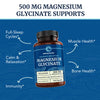 Magnesium Glycinate 500mg | Chelated for Muscle Relaxation, Bones, Heart, Nerve, Sleep & Calm Support for Women & Men | High Absorption Magnesium Chelate Supplement & Bisglycinate Complex | 120ct