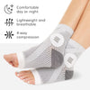 BraceAbility Neuropathy Socks for Women and Men (Pair) - Toeless Compression Foot Neuropathy Socks, Peripheral Neuropathy Socks, Diabetic Neuropathy Socks, Arthritis Socks (L - Gray)