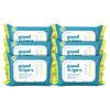 Goodwipes Flushable & Plant-Based Wipes with Botanicals | Dispenser for At-Home Use | Shea-Coco with Aloe Septic and Sewer Safe | 360 count (6 packs) - Biggest Adult Wipes