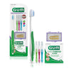 GUM Orthodontic Kit - Orthodontic Toothbrush, 3 Proxabrush Sizes and Shred-Resistant EasyThread Floss, and Mint Ortho Wax