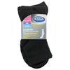 Dr. Scholl's womens Diabetes & Circulator - 4 6 Pair Packs Casual Sock, Black, 8 12 US