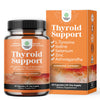 Herbal Thyroid Support Complex - Iodine Thyroid Supplement with L Tyrosine Bladderwrack Kelp Selenium and Ashwagandha - Mood Enhancer Energy Supplement for Thyroid Health - 60 Halal Capsules