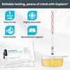 Exploro Highly Sensitive Nicotine Test - Detects Nicotine Metabolite Cotinine in Urine for up to 10 Days - Accurate Results in 5 Minutes - 10 Strips with Cut-Off Level of 200 ng/ml