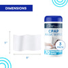 Care Touch CPAP Wipes - Unscented | CPAP Cleaner | 3 Packs of 70 Unscented CPAP Mask Cleaning Wipes - 210 Total of CPAP Mask Wipes