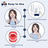 Electronic Tonsil Stone Remover Vacuum, Tonsil Stone Removal Kit with 3 Suction Mode, Tonsillolith Remover Tool - Fight Bad Breath Oral Irrigator, Oral lamp, 5X Magnifying Mirror (Blue)