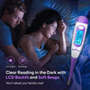 Easy@Home Digital Basal Thermometer with Large Backlight LCD Display, 1/100th Degree High Precision and Memory Recall, NOT Bluetooth Enabled,Upgraded EBT-100B-P (Purple)