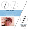 Tonsil Stone Removal Set Includes 4 Stainless Steel Tonsil Stone Removal Tools and 100 Long Swabs with 1 Curved Irrigator Syringe to Get Rid of Bad Breath