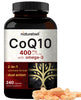 CoQ10 400mg with Omega 3 Fatty Acids, 240 Capsules | Stable High Absorption Form - Antioxidant Support for Heart & Energy Health - Extra Strength Coenzyme Q10 Supplement