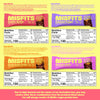 Misfits Vegan Protein Bars - Updated Recipe | Plant Based, Low Sugar & Carb, High Fiber Snacks | Variety Pack of 12 (4 Flavors)