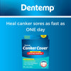 Dentemp Canker Cover - Canker Sore Medicine Pain Reliever (6 Counts) - Canker Sore Treatment to Relieve Canker Pain, Mouth Sores & Mouth Irritation - Fast Acting Canker Sore Relief Tablets for Adults