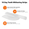 Amazon Basics 10 Day Teeth Whitening Strips Kit, 20 Count (Previously Solimo)