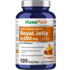 NusaPure Royal Jelly 4000mg - 120 Veggie Capsules (Non-GMO, Gluten Free, Bioperine)