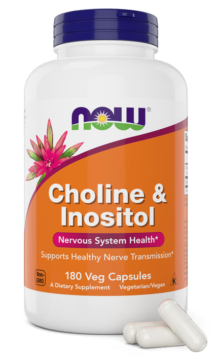 Now Choline & Inositol, 180 Veg Capsules