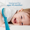 RADIUS Totz Toothbrush Extra Soft Brush BPA Free & ADA Accepted Designed for Delicate Teeth & Gums for Children 18 Months & Up - Blue Coral Yellow - Pack of 3