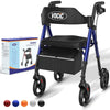 VOCIC Walkers for Seniors,Foldable Walker with Seat,Rollator Walker with Durable Aluminum,8