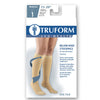 Truform 15-20 mmHg Compression Stockings for Men and Women, Knee High Length, Closed Toe, Beige, Large