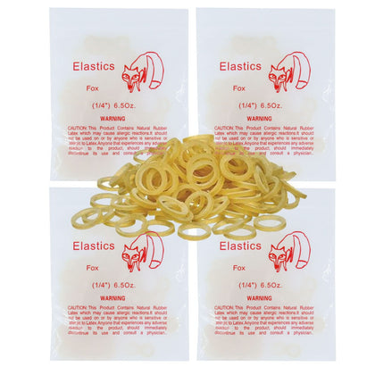 LA MIERE 400 pack Orthodontic Elastics Dental Rubber Bands Intraoral Elastic Bands (Heavy, 6.5 Oz, 1/4'' (6.4mm))